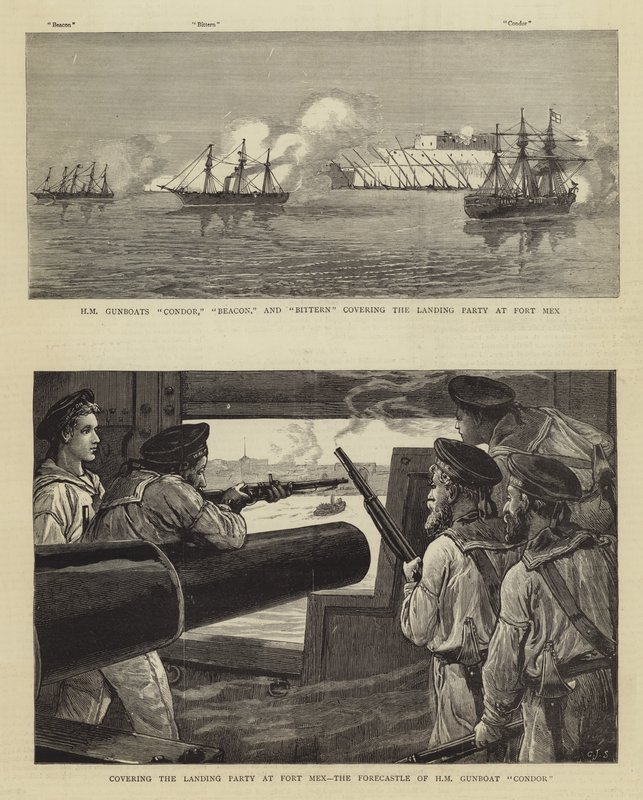 O bombardeio de Alexandria de Charles J. Staniland