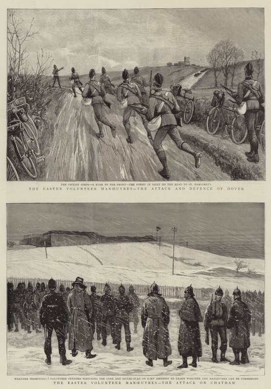 As manobras de voluntários da Páscoa de Charles J. Staniland