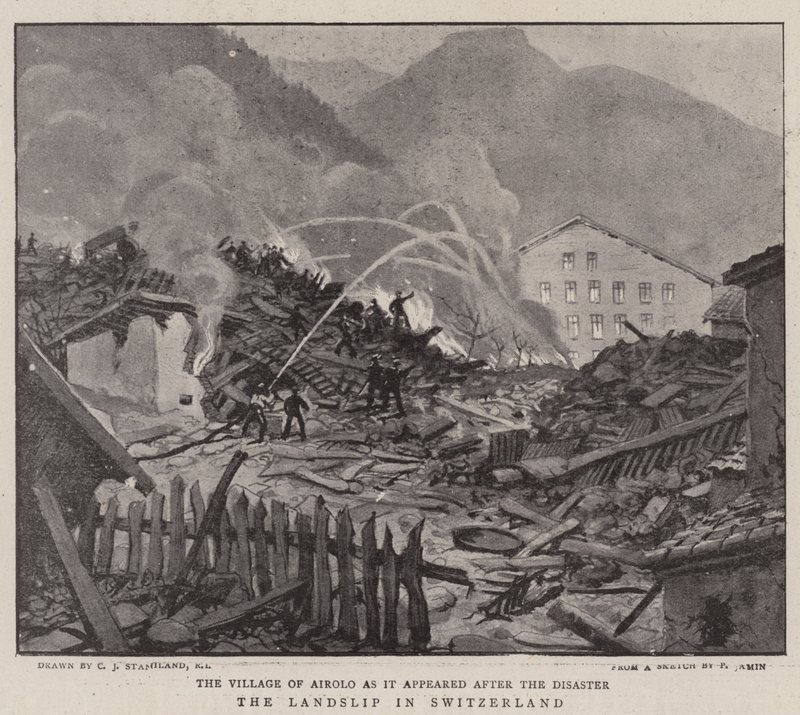 O desmoronamento na Suíça de Charles J. Staniland