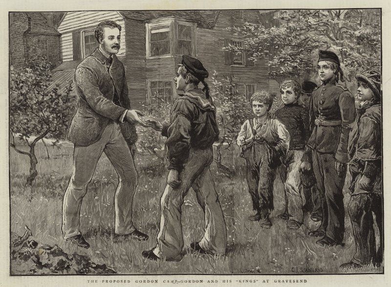 O proposto Gordon Camp, Gordon e seus reis em Gravesend de Charles J. Staniland