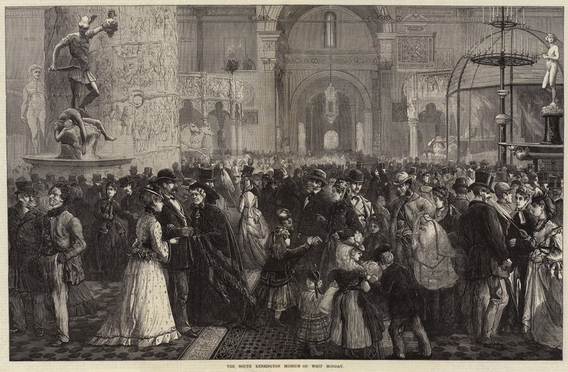 O South Kensington Museum na segunda-feira de Pentecostes de Charles J. Staniland