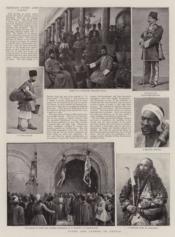 Tipos e cenas na Pérsia de Charles J. Staniland