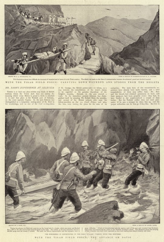 Com o Tirah Field Force, o avanço em Datoi de Charles J. Staniland