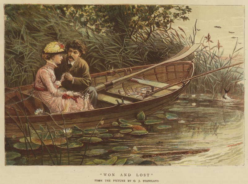 Ganhou e perdeu (cromolitho) de Charles J. Staniland