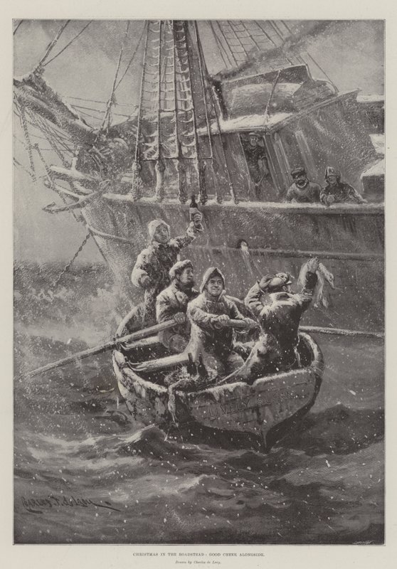Natal no Roadstead, boa alegria ao lado de Charles John de Lacy