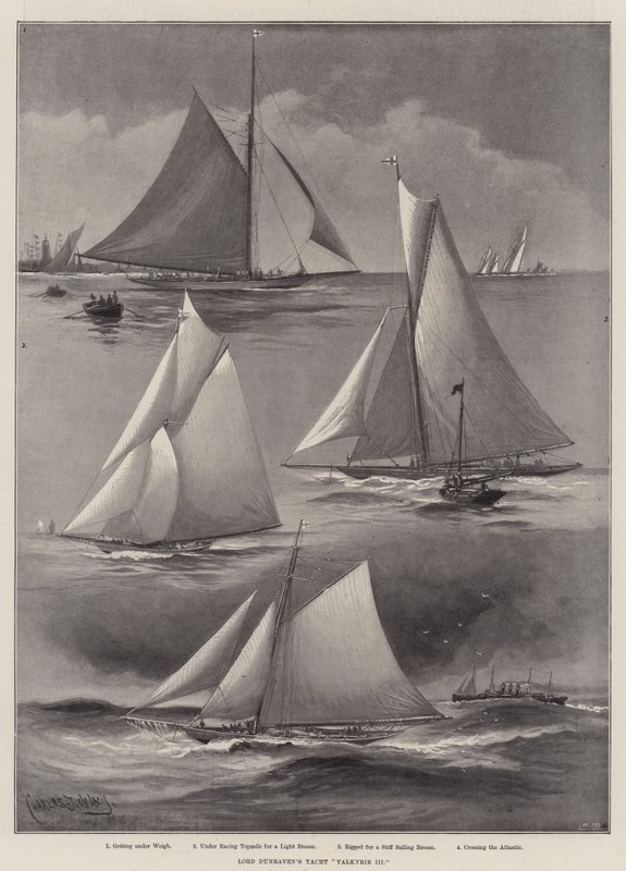 Yacht Valkyrie III de Lord Dunraven de Charles John de Lacy