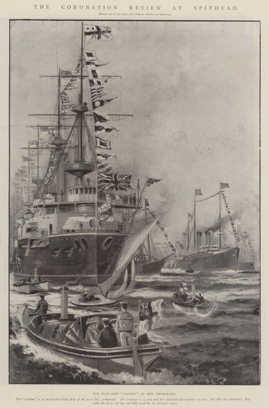 The Coronation Review no Spithead de Charles John de Lacy