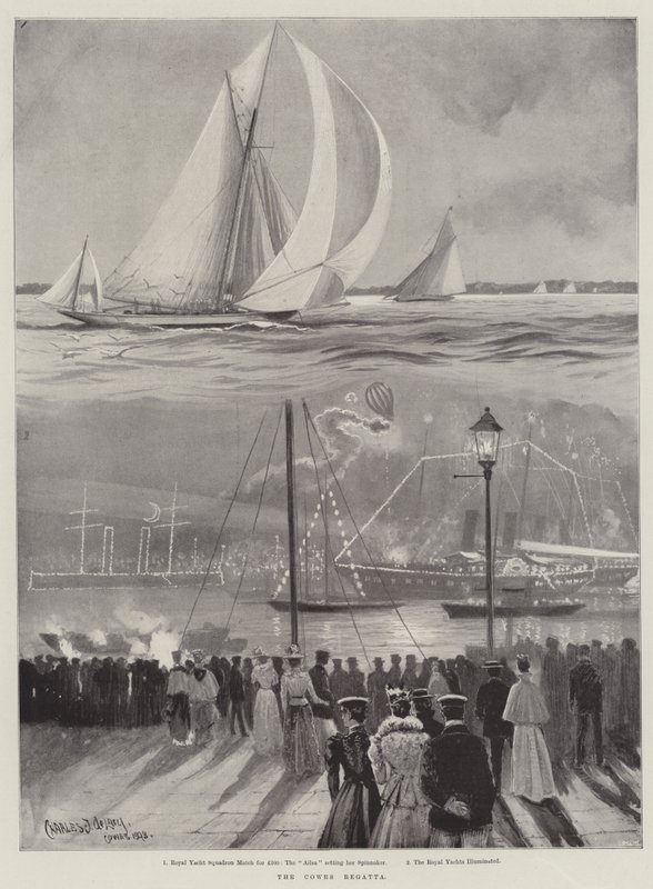 The Cowes Regatta de Charles John de Lacy