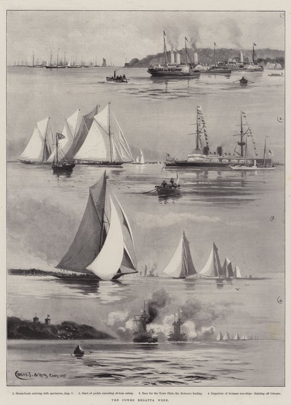 A semana da regata de Cowes de Charles John de Lacy