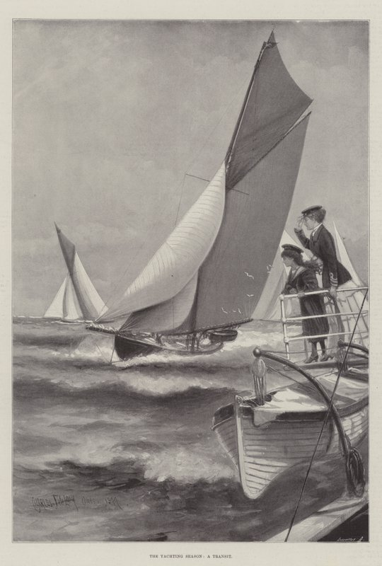 A temporada de iates, um trânsito de Charles John de Lacy
