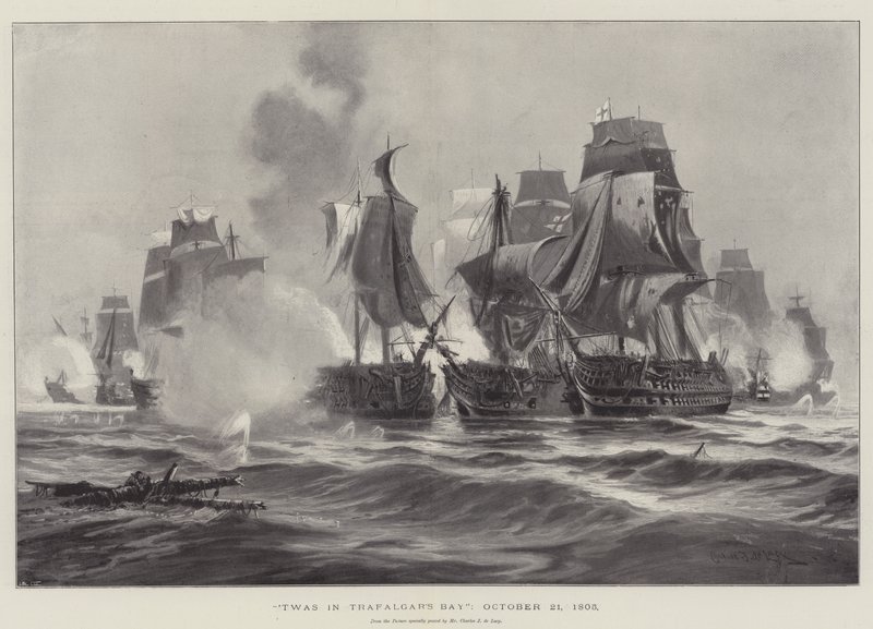Foi em Trafalgar&39;s Bay, 21 de outubro de 1805 de Charles John de Lacy