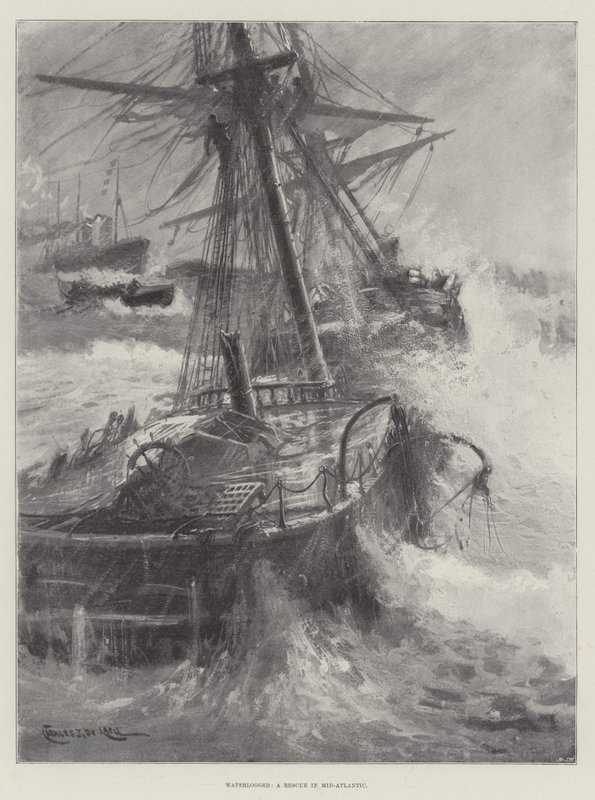 Alagado, um resgate no meio do Atlântico de Charles John de Lacy