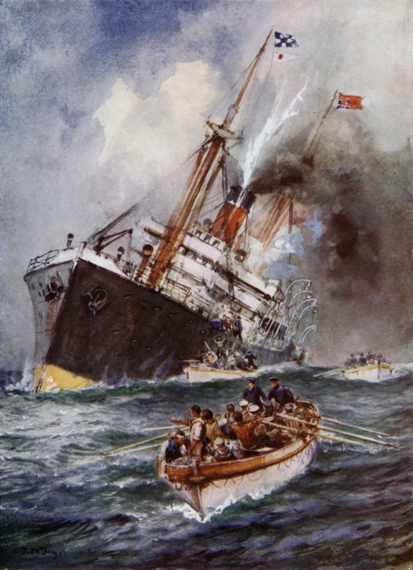 O trabalho do pirata submarino de Charles John de after Lacy