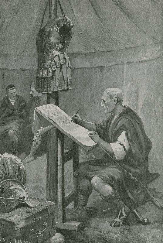 A homenagem de Júlio César aos belgas de Charles Mills Sheldon
