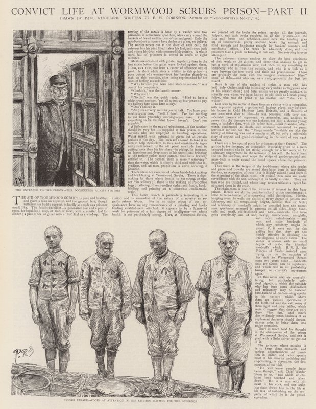 Convict Life in Wormwood Scrubs Prisão de Charles Paul Renouard
