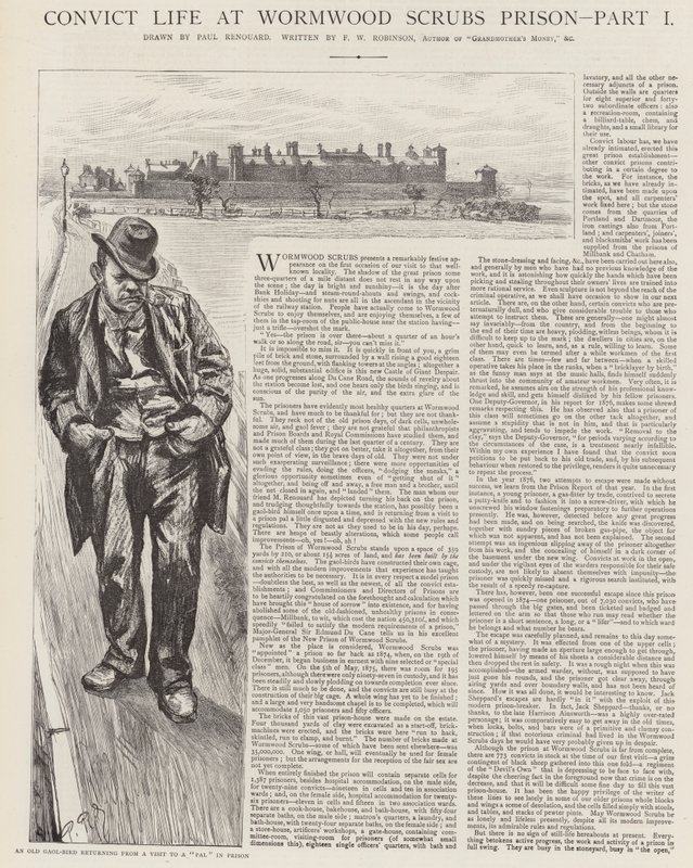 Convict Life in Wormwood Scrubs Prisão de Charles Paul Renouard