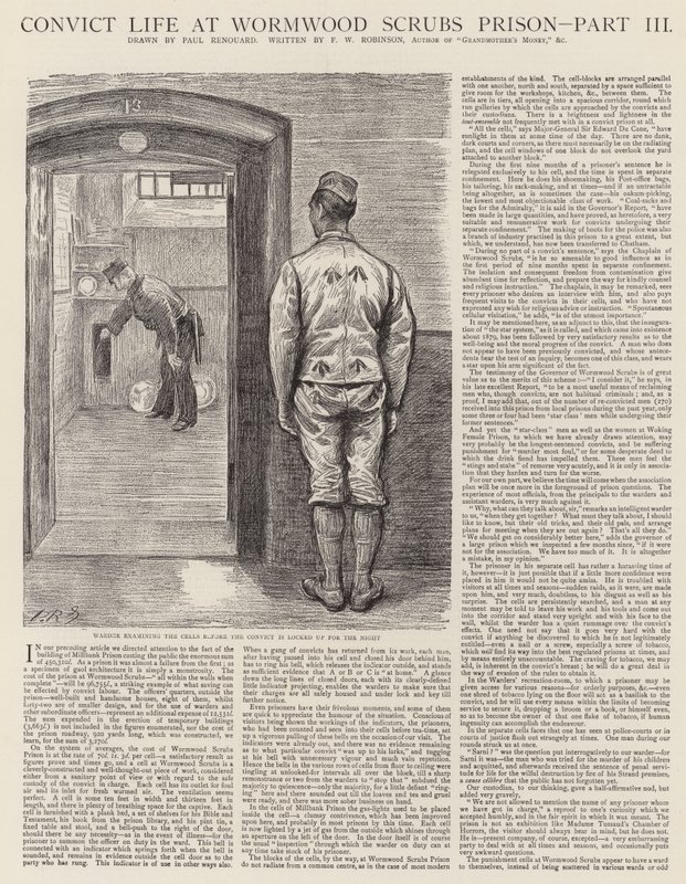 Convict Life in Wormwood Scrubs Prisão de Charles Paul Renouard