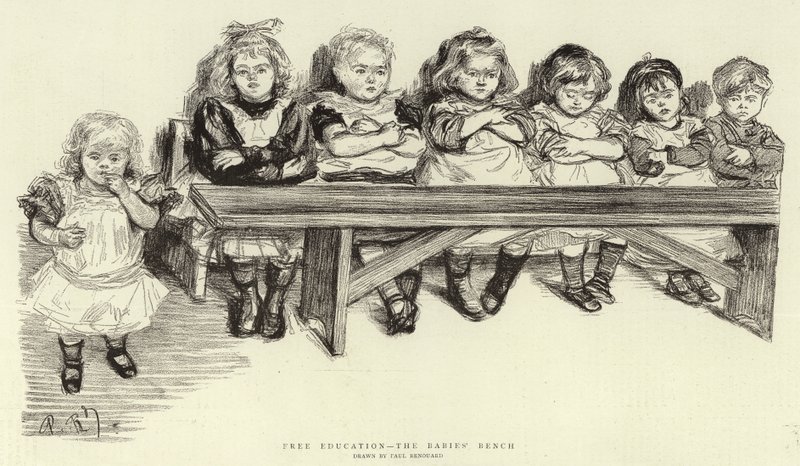 Educação Livre, Banco dos Bebês de Charles Paul Renouard