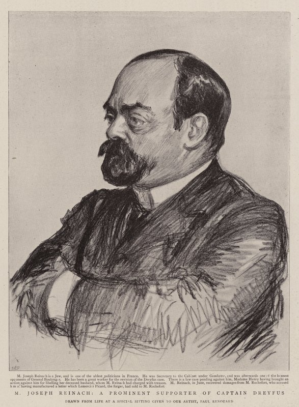 Joseph Reinach, um proeminente defensor do capitão Dreyfus de Charles Paul Renouard