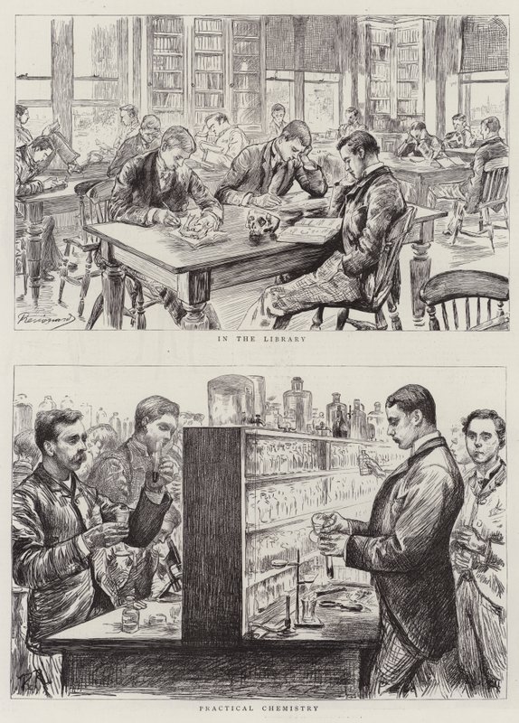 Estudantes de Medicina no Trabalho de Charles Paul Renouard