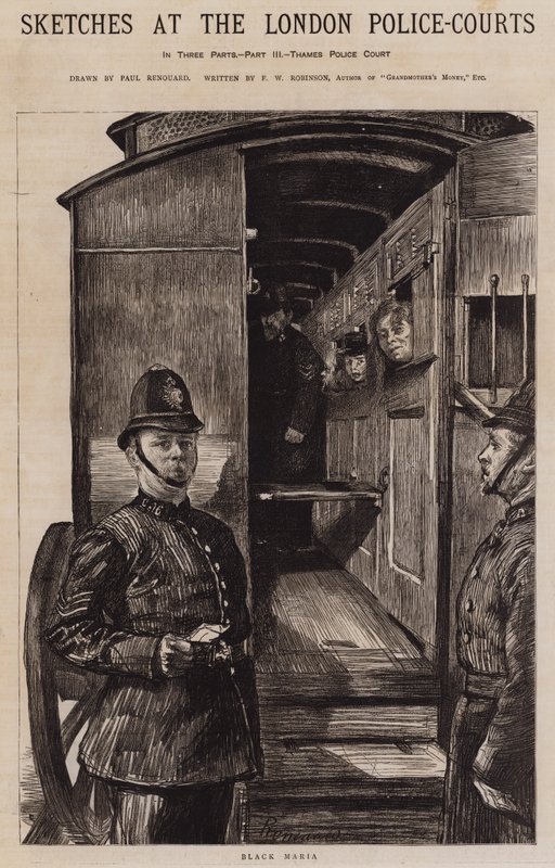 Esboços nos tribunais da polícia de Londres de Charles Paul Renouard