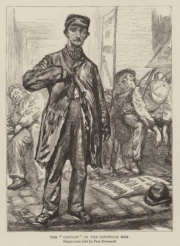 O capitão dos homens sanduíche de Charles Paul Renouard