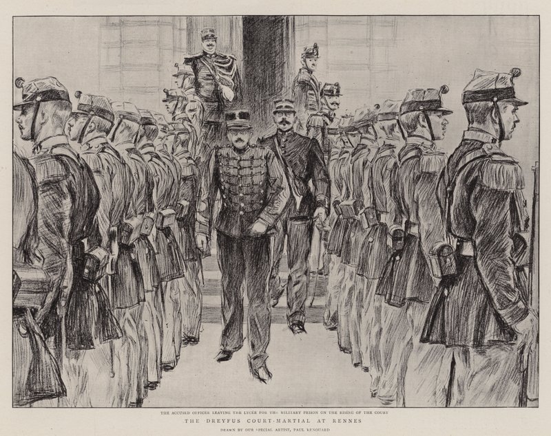 O Dreyfus Court-Martial em Rennes de Charles Paul Renouard