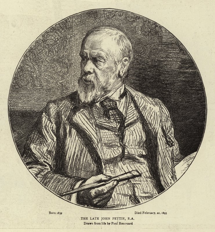 O falecido John Pettie, RA de Charles Paul Renouard