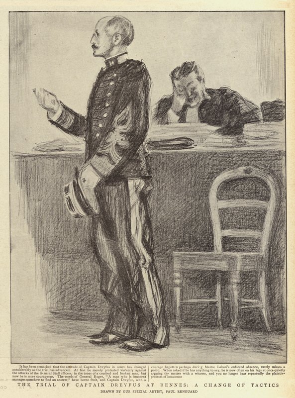 O julgamento do capitão Dreyfus em Rennes, uma mudança de tática de Charles Paul Renouard
