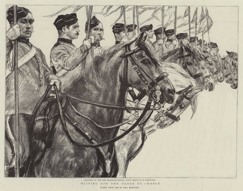 Aguardando a cobrança do pedido de Charles Paul Renouard