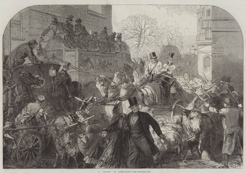 Um bloco em Park Lane de Sir John Charles Robinson