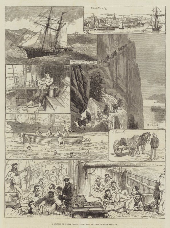 Um Cruzeiro de Voluntários Navais, Viagem à Noruega de Sir John Charles Robinson