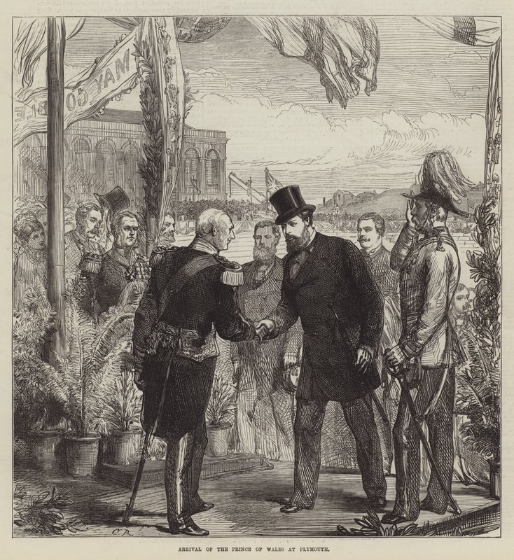 Chegada do Príncipe de Gales em Plymouth de Sir John Charles Robinson