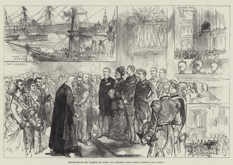 Partida do Marquês de Lorne e Princesa Louise de Liverpool para o Canadá de Sir John Charles Robinson