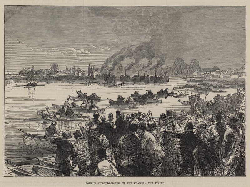 Double Sculling-Match no Tamisa, o acabamento de Sir John Charles Robinson
