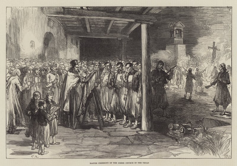 Cerimônia de Páscoa da Igreja Grega no Troad de Sir John Charles Robinson