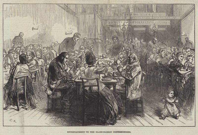 Entretenimento para o Costermongers do Mercado Clare de Sir John Charles Robinson