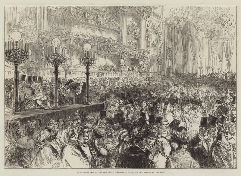 Baile de fantasia na nova grande casa de ópera, Paris, para o benefício dos pobres de Sir John Charles Robinson