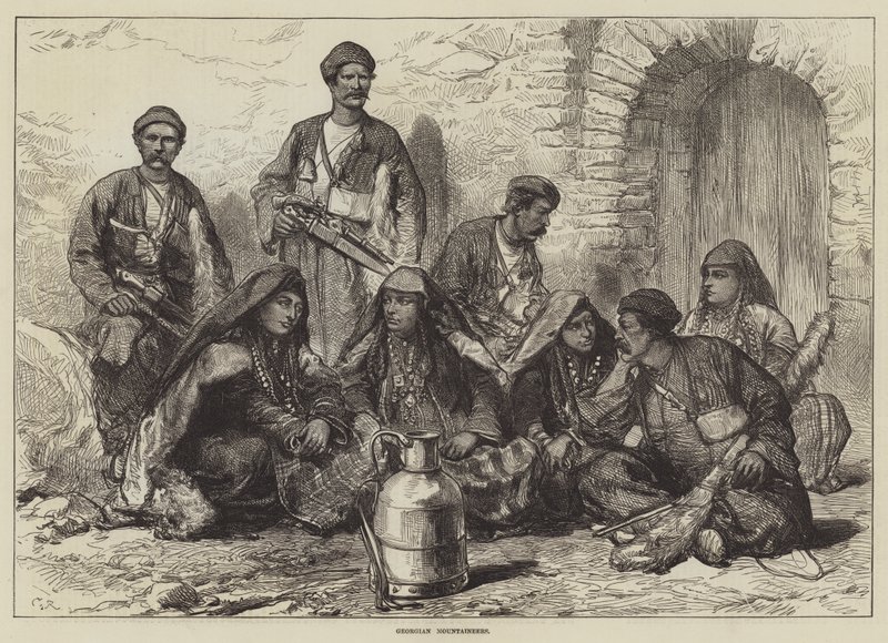 Alpinistas georgianos de Sir John Charles Robinson