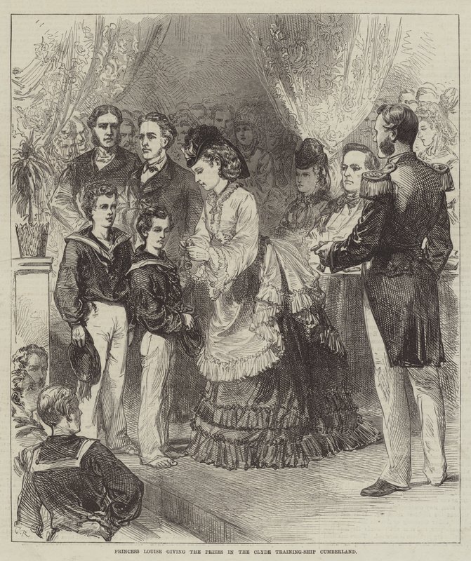 Princesa Louise dando os prêmios no Clyde de Sir John Charles Robinson