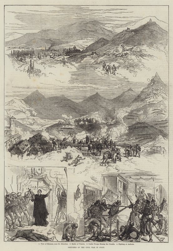 Esboços da Guerra Civil na Espanha de Sir John Charles Robinson