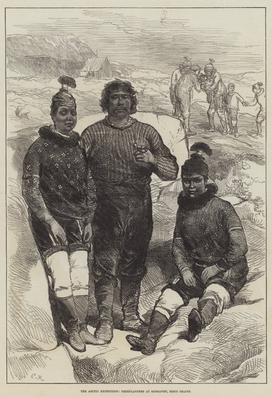 Expedição Ártica, Gronelândia em Godhaven, Disco Island de Sir John Charles Robinson