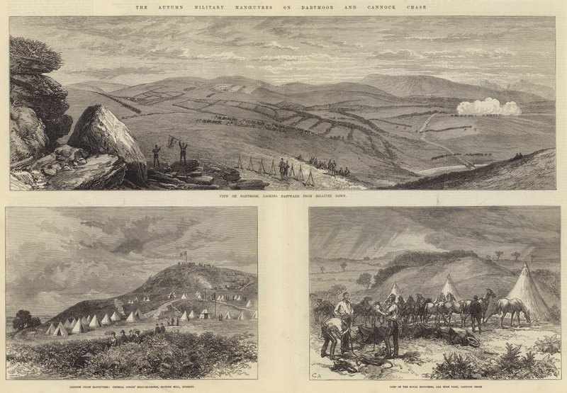 As manobras militares de outono em Dartmoor e Cannock Chase de Sir John Charles Robinson