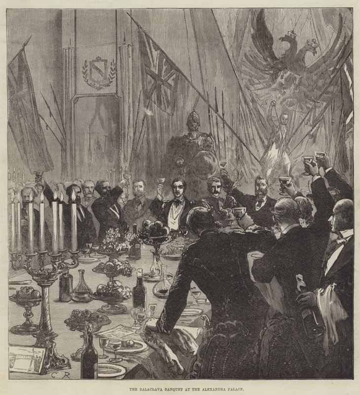 O Banquete Balaclava no Alexandra Palace de Sir John Charles Robinson