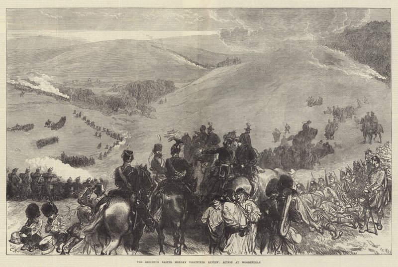 The Brighton Easter Monday Volunteer Review, Ação em Woodendean de Sir John Charles Robinson