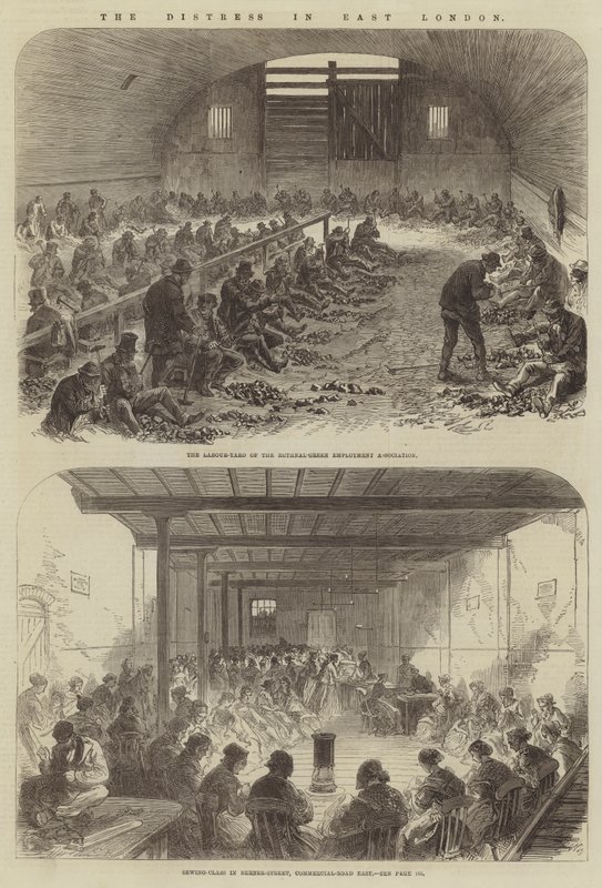 A aflição no leste de Londres de Sir John Charles Robinson