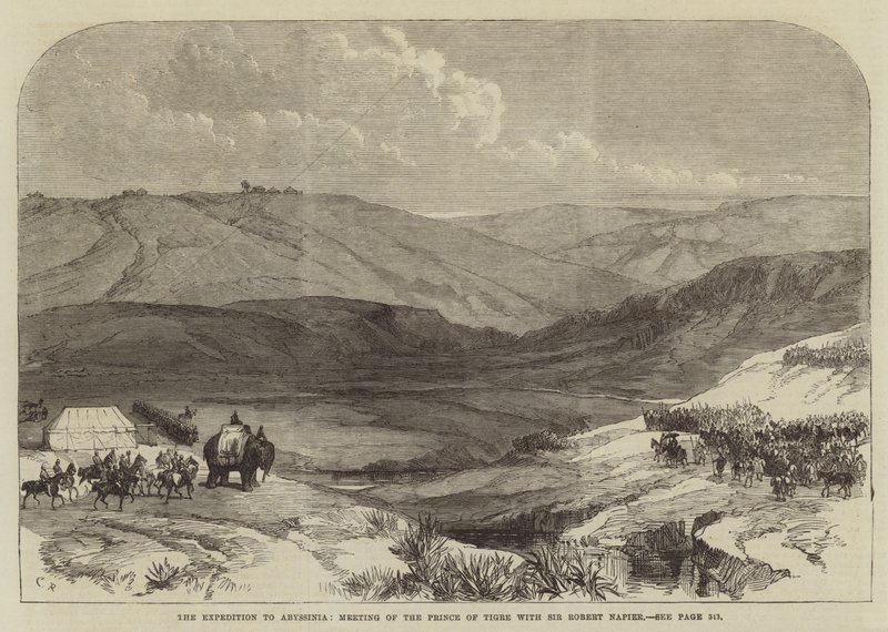 A Expedição à Abissínia, Encontro do Príncipe de Tigre com Sir Robert Napier de Sir John Charles Robinson