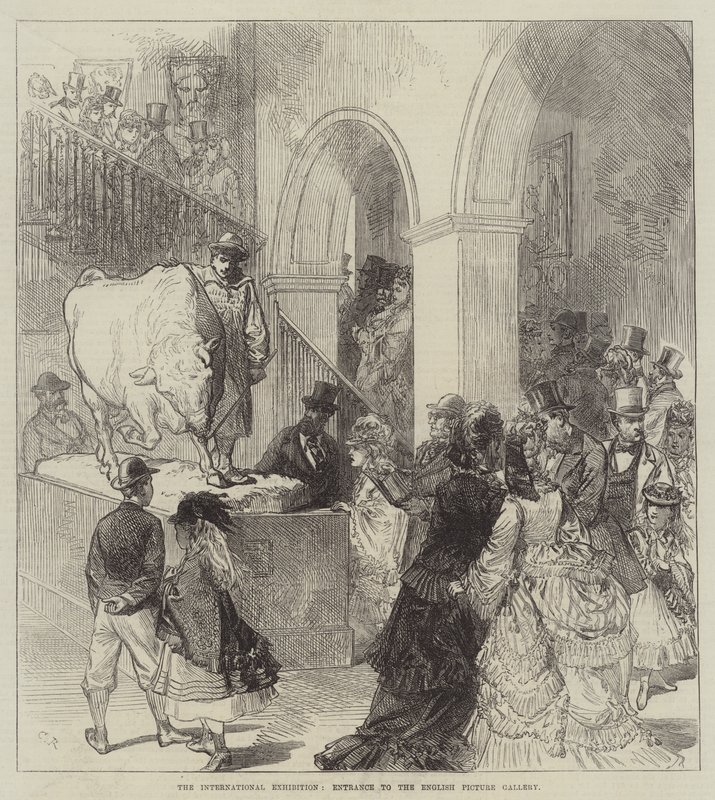 A exposição internacional, entrada para a galeria de imagens em inglês de Sir John Charles Robinson