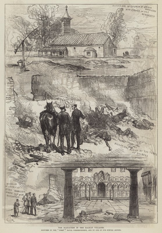 Os massacres nas aldeias dos Balcãs de Sir John Charles Robinson