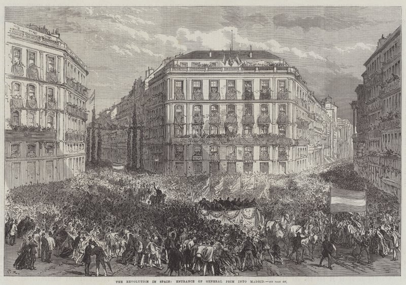 A Revolução na Espanha, Entrada do General Prim em Madri de Sir John Charles Robinson